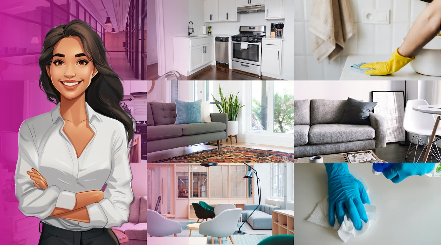 Clean, professionally maintained home interior